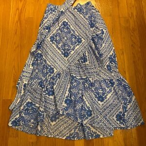 Vineyard Vines Katama Tile Midi skirt size S